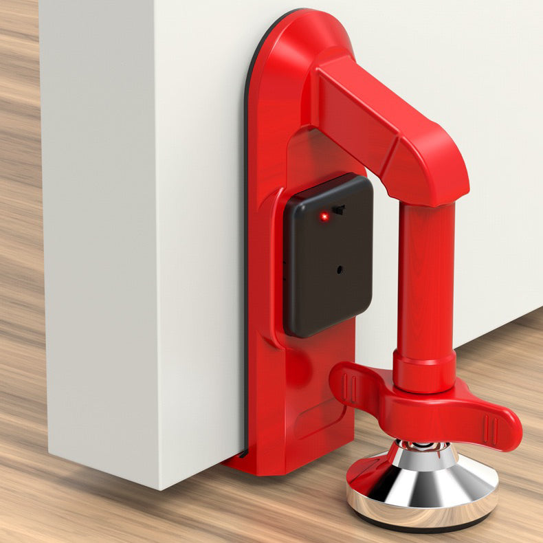 Home safety door stopper with built-in alarm, a smart portable security gadget