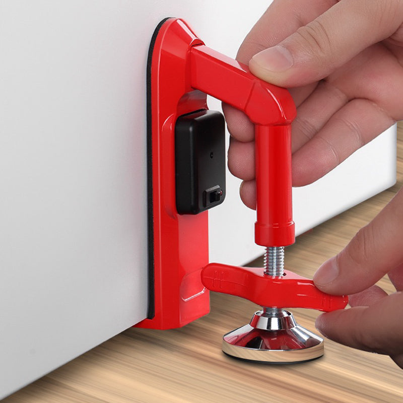 Portable door stopper with loud alarm, an essential gadget for travel and home security