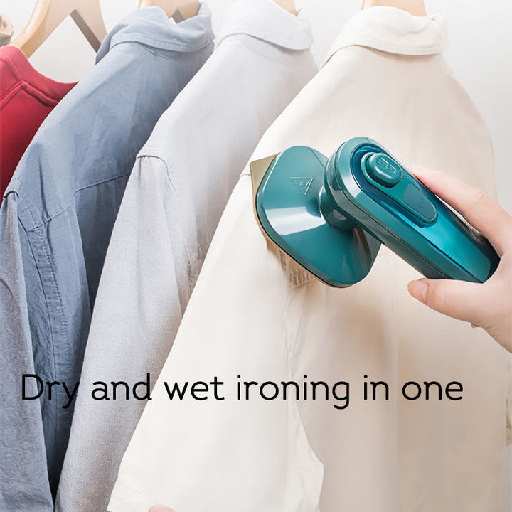 Compact travel steam iron for quick touch-ups on clothes, an essential household appliance
