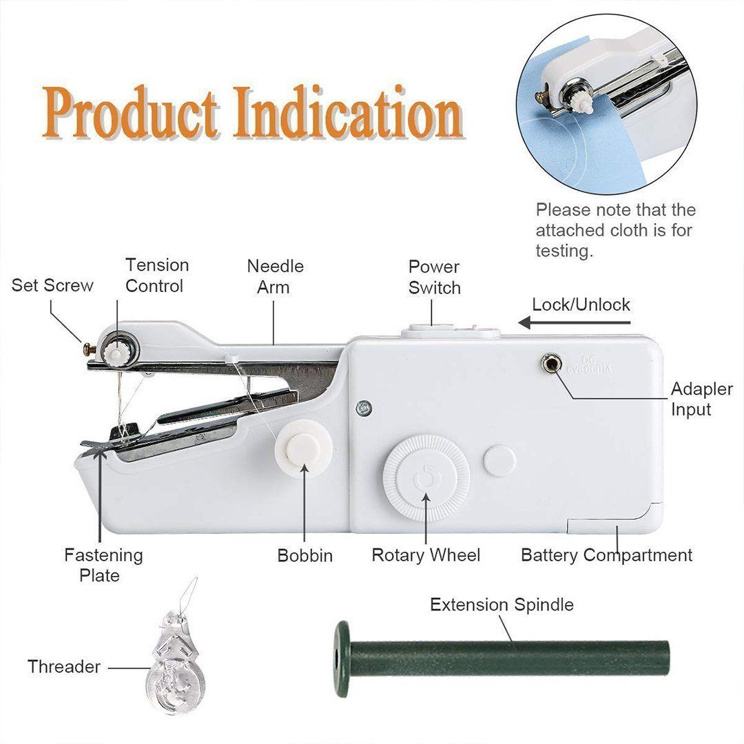 Mini sewing machine, ideal for DIY crafts and small sewing projects, a great gift for crafters.