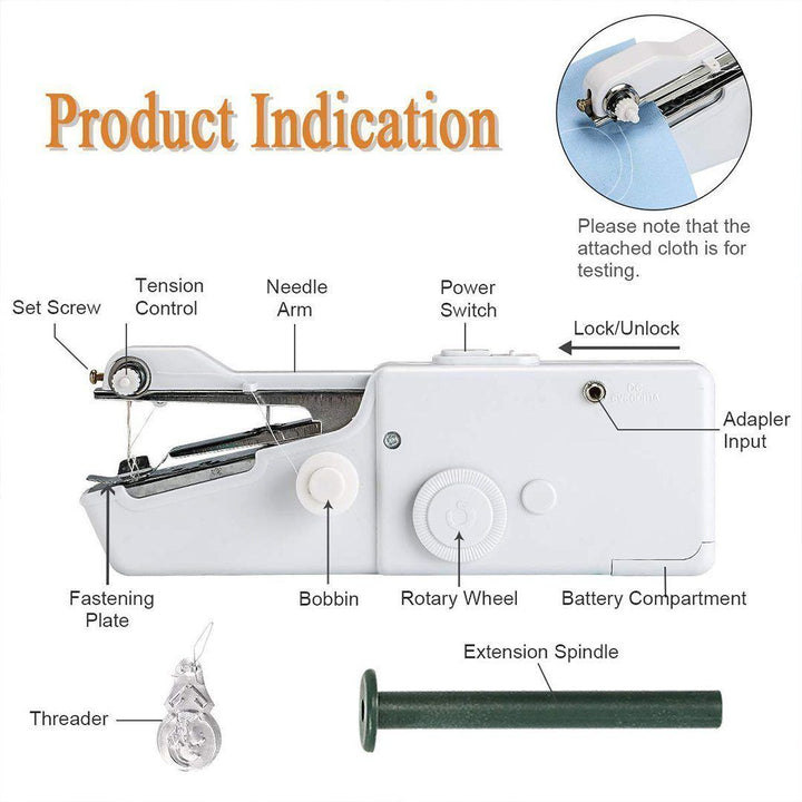 Mini sewing machine, ideal for DIY crafts and small sewing projects, a great gift for crafters.