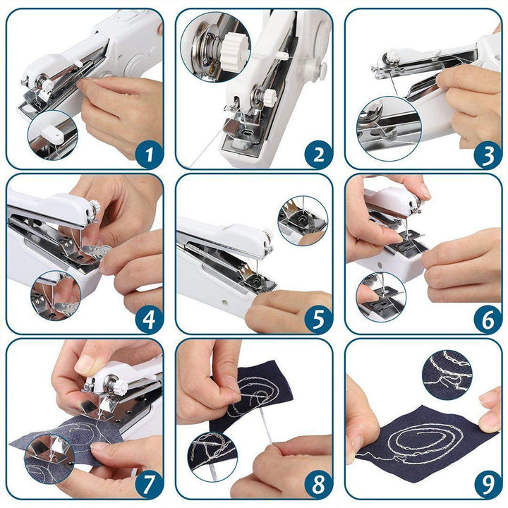 Handheld mender for on-the-go fabric repair, offering convenience and portability for all sewing needs.