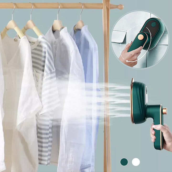 Handheld steam iron with dual ironing modes, perfect for quick touch-ups on garments