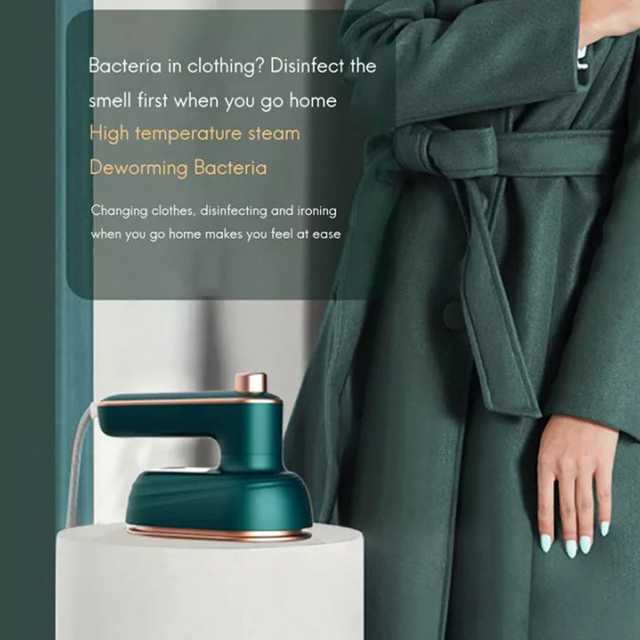 Compact portable steam iron, an essential clothing care tool for home and travel