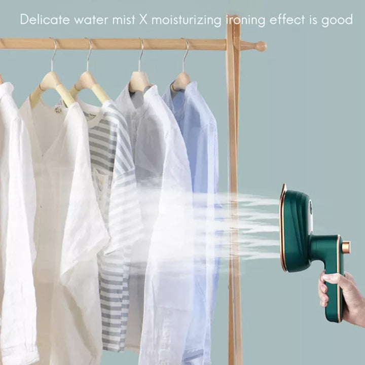Portable iron for delicate fabrics, gentle yet effective steam for clothing care