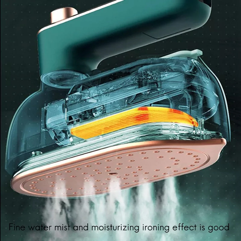 Handheld garment steamer, a versatile portable iron for quick touch-ups and permanent press