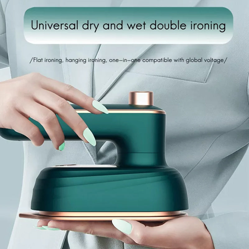 Compact travel steam iron, perfect for on-the-go garment care and wrinkle smoothing
