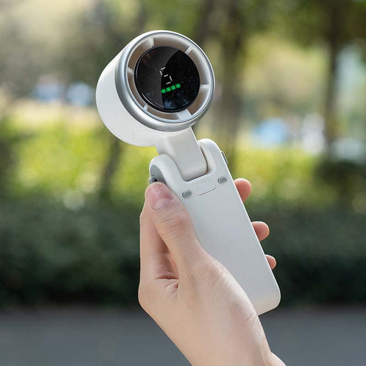 Innovative portable fan, high-speed turbine and versatile design for all needs