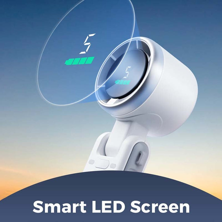 Efficient personal cooling with a portable high-speed turbine USB rechargeable fan