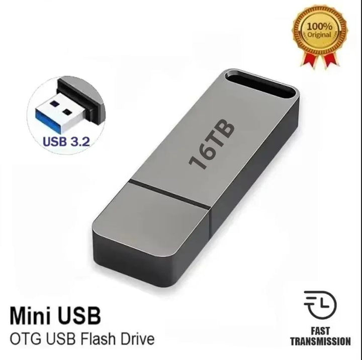 Fast USB 3.2 external drive for large files, waterproof and shockproof digital storage.