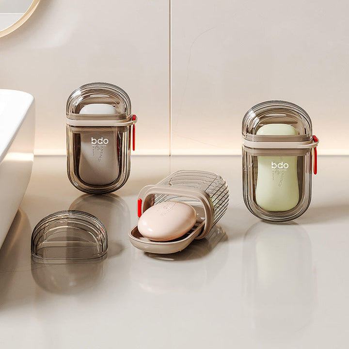 Convenient travel soap case, leakproof snap closure, ideal for toiletries