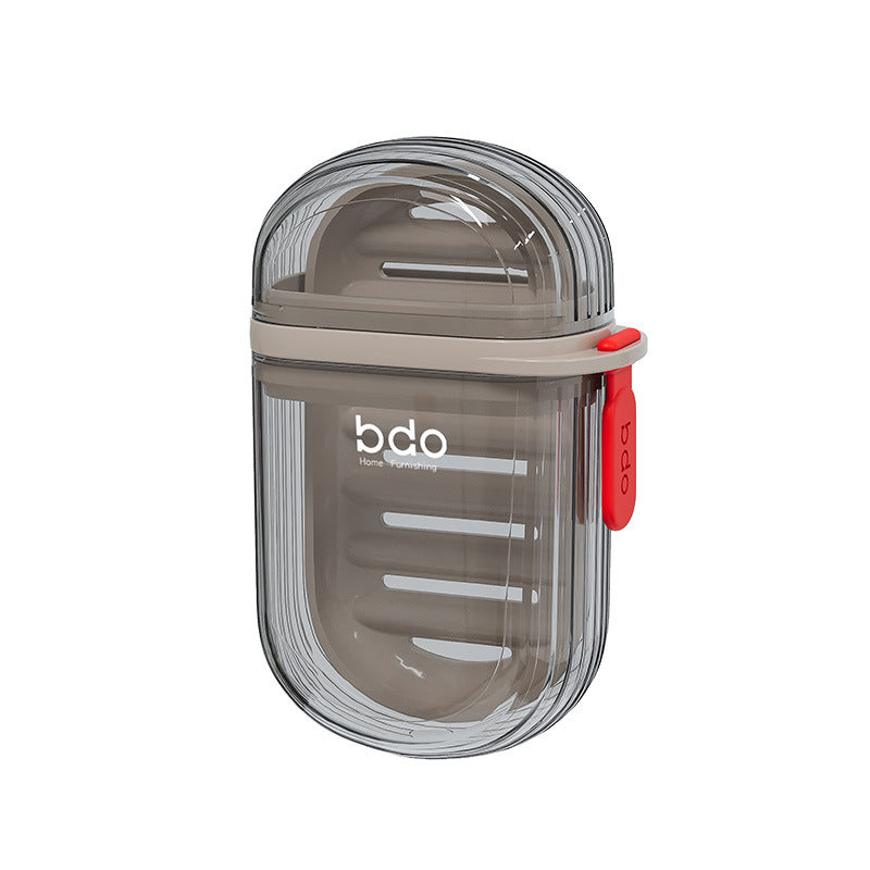 Essential leakproof soap box for travelers, compact design fits any bag