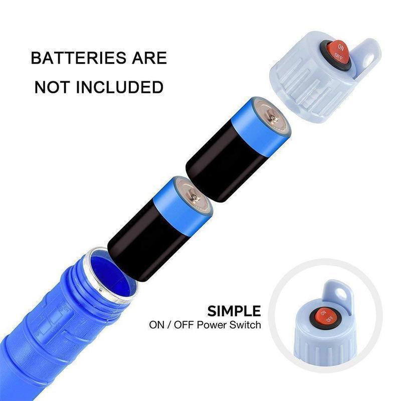 Handheld siphon pump, perfect for transferring liquids like gasoline or water, a practical utility tool