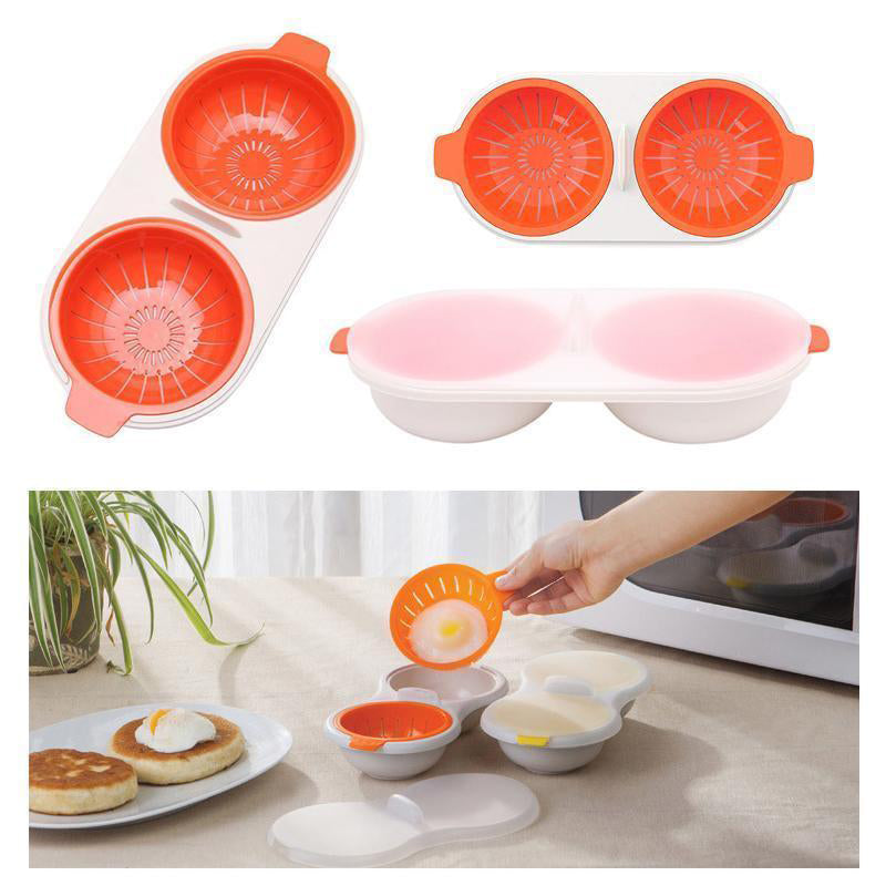 Compact kitchen gadget: microwave egg cooker for fast, easy meals, food-grade material
