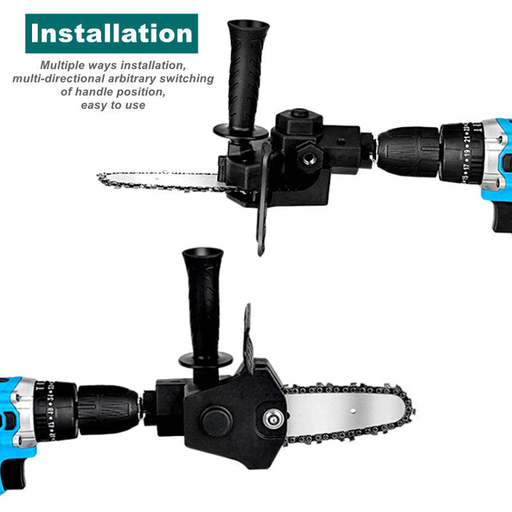 Portable Mini Cordless Electric Chainsaw Kit for woodworking, branches, & DIY projects