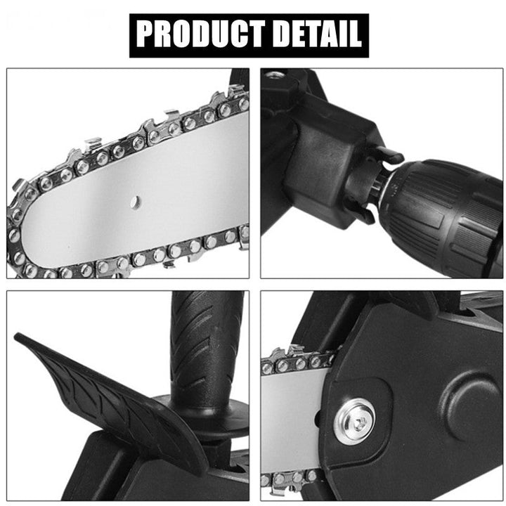 Compact electric handtool chainsaw for garden, home, tree trimming, & lumber cutting