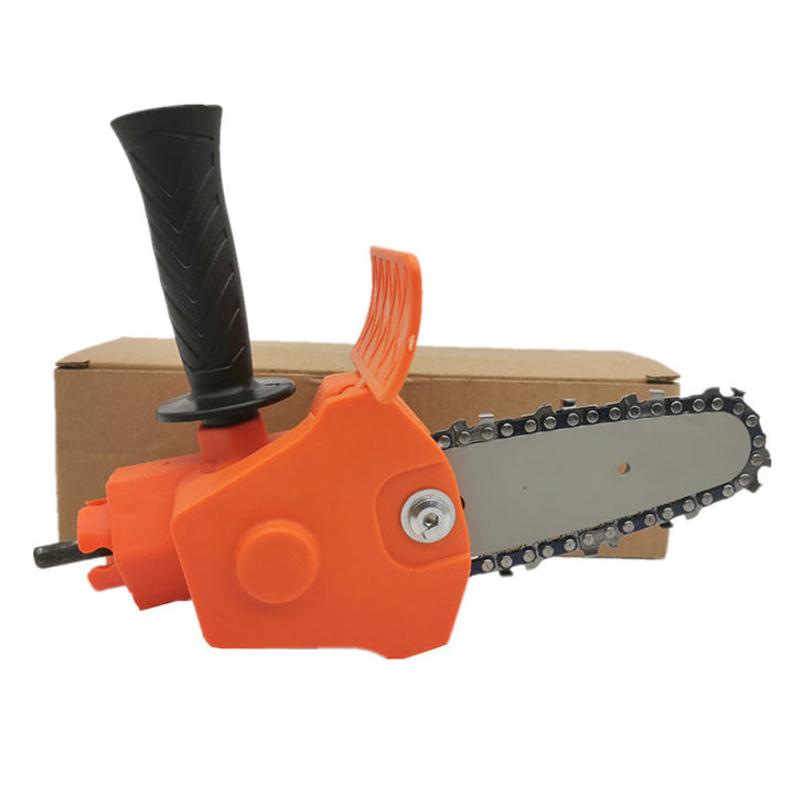 Efficient garden tool: portable mini electric chainsaw for quick and easy branch cutting