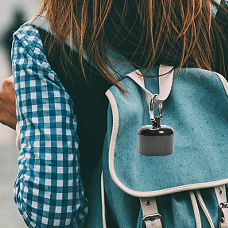 Gift idea: portable metal keychain organizer for pills, earrings, or emergency cash