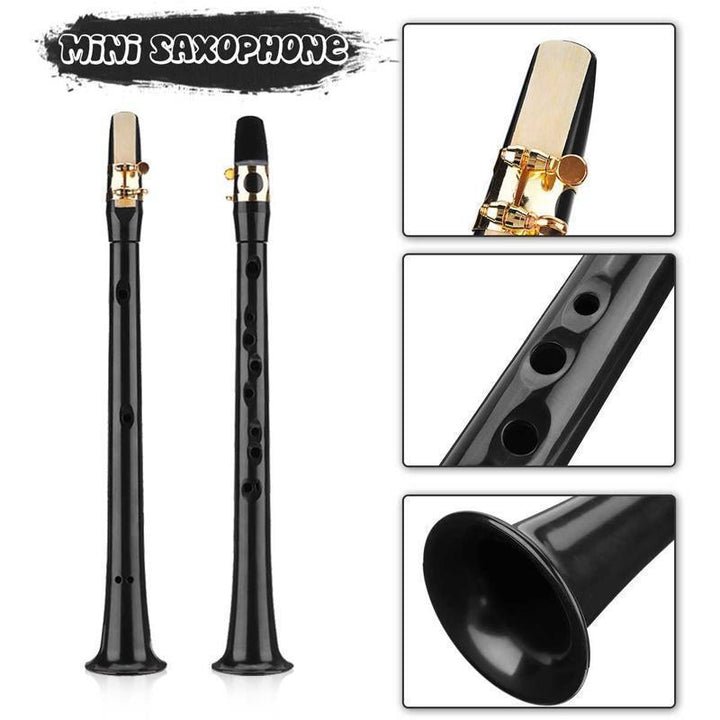Mini pocket saxophone for beginners, ideal musical gift for kids, easy-to-carry wind instrument.