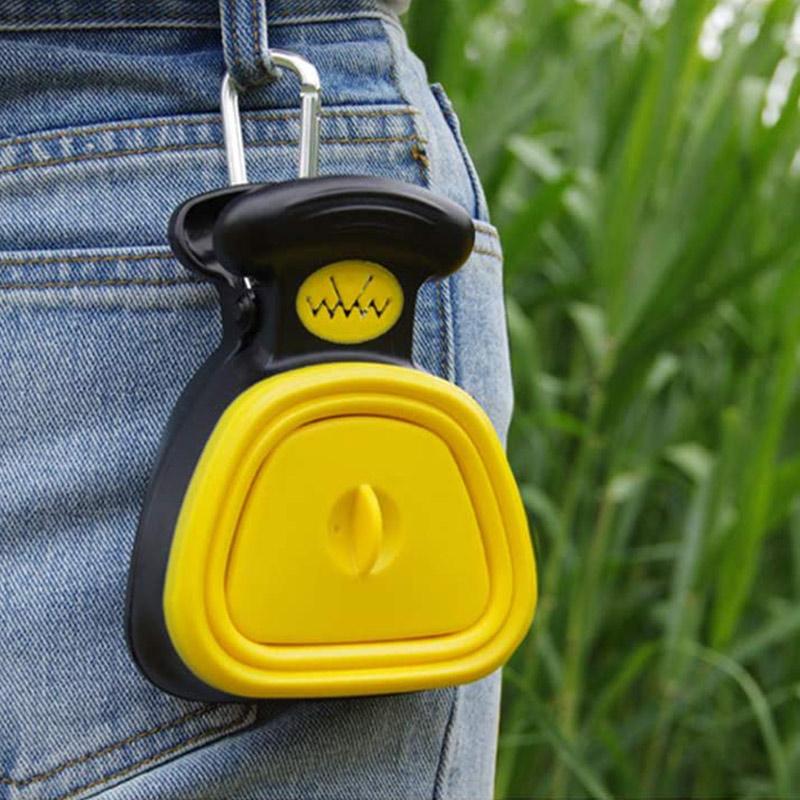 Outdoor dog waste scooper with extendable design, making pet clean-up simple and sanitary