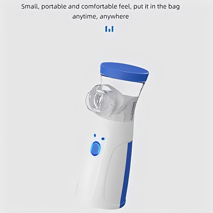 Travel-friendly USB nebulizer for respiratory health & asthma relief on trips.