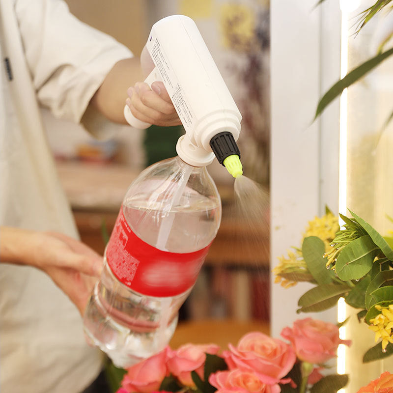 Portable USB rechargeable electric garden sprayer, ideal for watering plants and home cleaning tasks