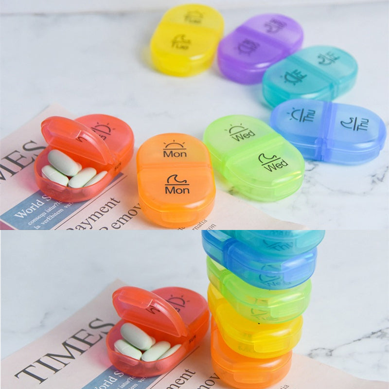 BPA-free weekly medication storage case, a must-have for organized health care routines.