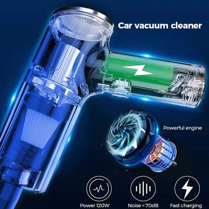 Handheld dust buster for cars, perfect for portable auto cleaning