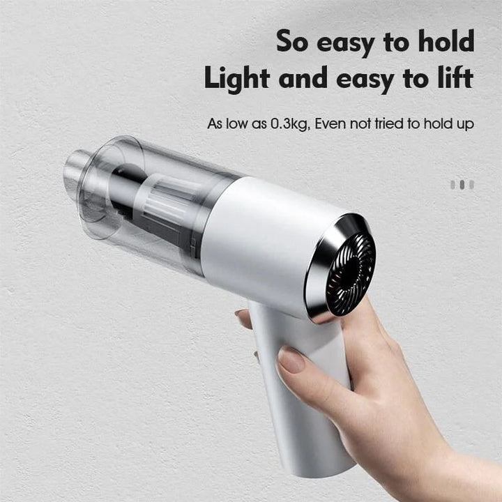 Compact car vacuum with strong suction for effective auto cleaning