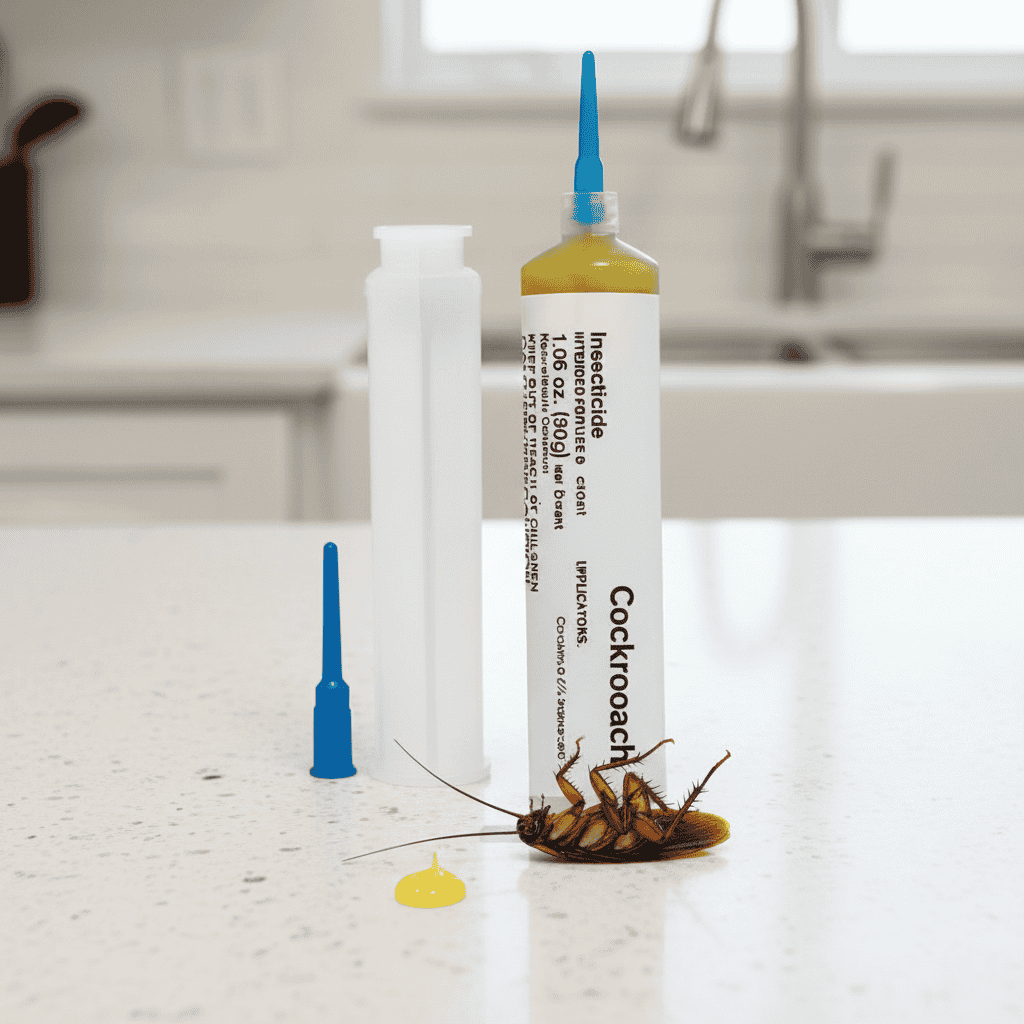 Powerful cockroach gel bait tube for indoor & outdoor pest control. Indoxacarb roach killer for home protection.