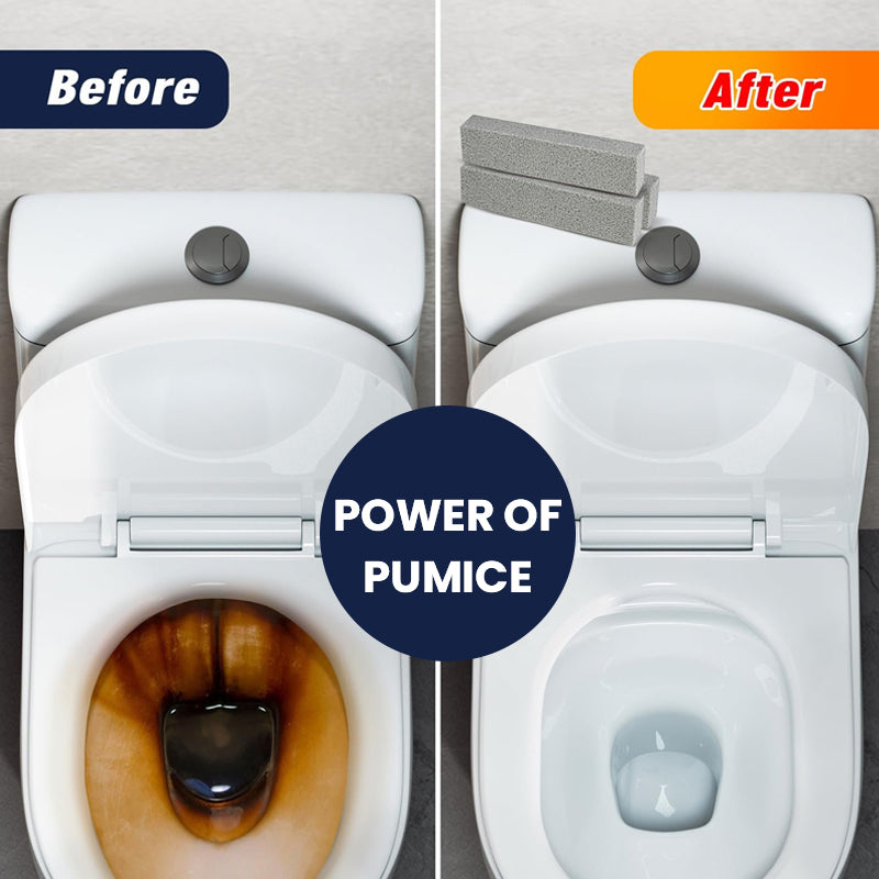Natural pumice stone cleaning block, an eco-friendly alternative to chemical cleaners for stains.