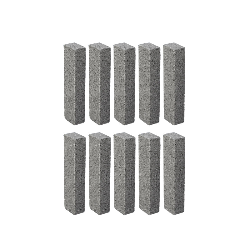 Pumice stone scrubber packaged for retail, emphasizing its 'powerful cleaning' and 'eco-friendly' tags.
