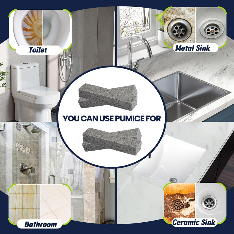 Ergonomic pumice stone scrubber designed for comfortable grip during extensive cleaning sessions.