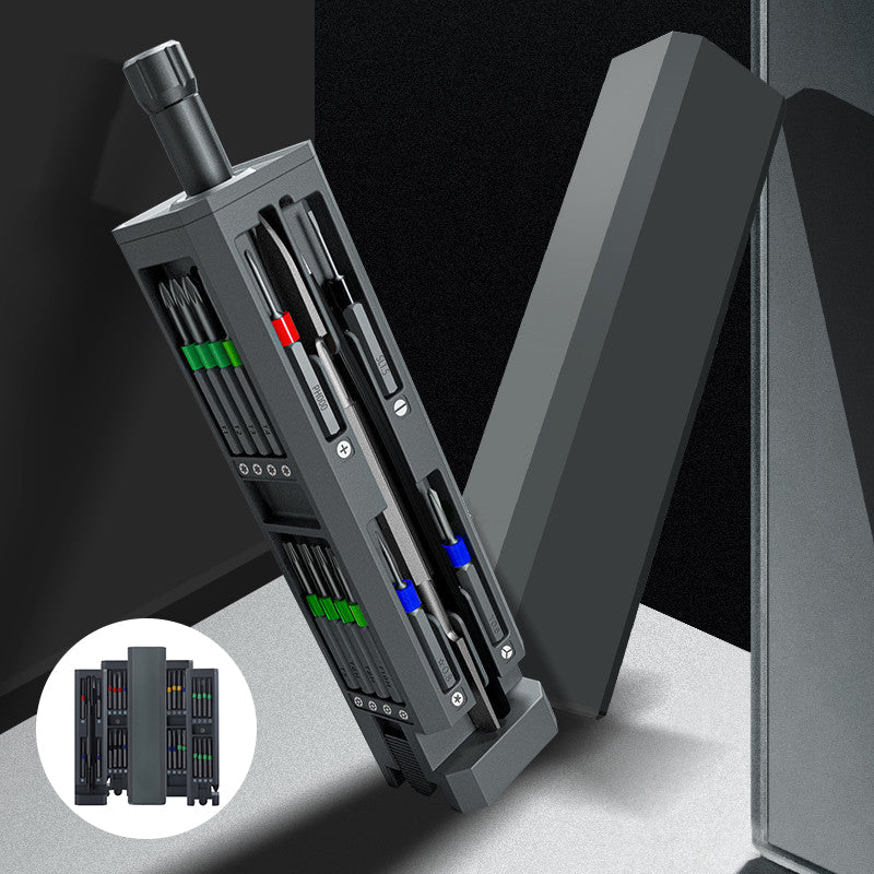 Versatile Precision 31-in-1 Screwdriver Set with magnetic tips for all small device repair needs.
