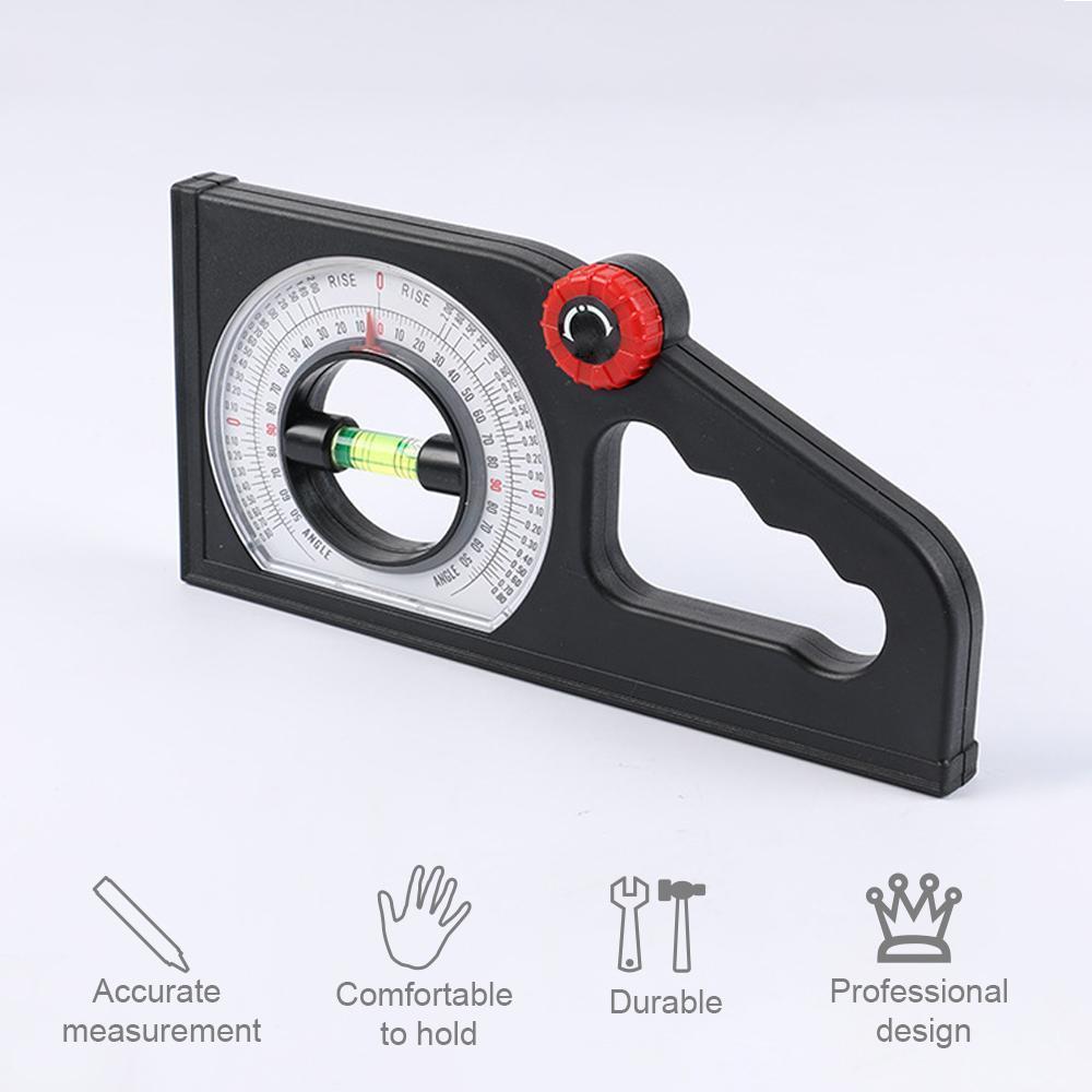 Compact angle meter & slope tool, perfect for detailed construction and alignment work