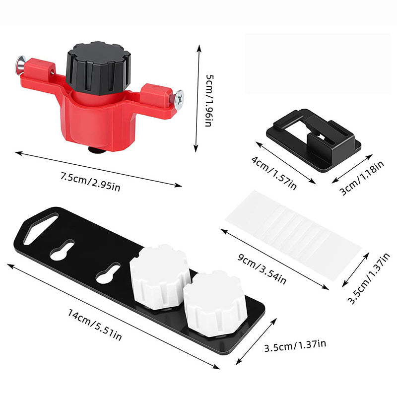 Tool set for keyhole mounting, ensuring perfect alignment for hanging items