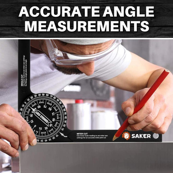 Aluminum Miter Saw Protractor: a durable angle finder for carpentry and DIY projects