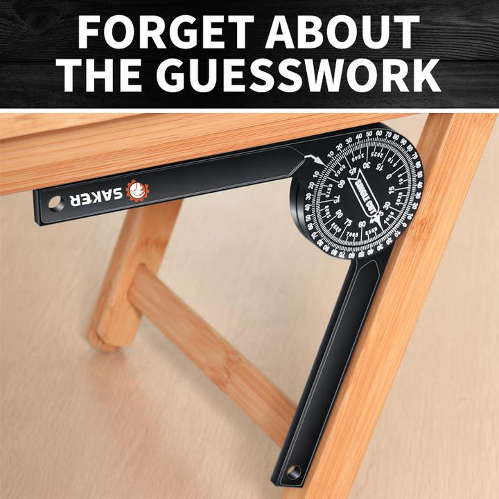 Angle finder protractor for miter saws, ensuring accurate cuts and joints in woodworking