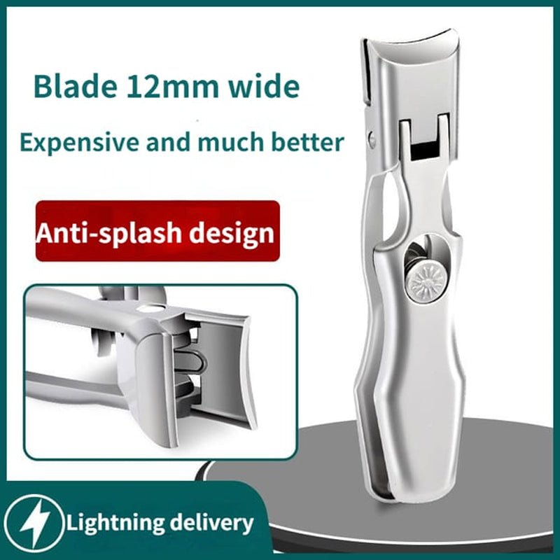 Sharp nail cutter for thick toenails, precision stainless steel hygiene and grooming tool