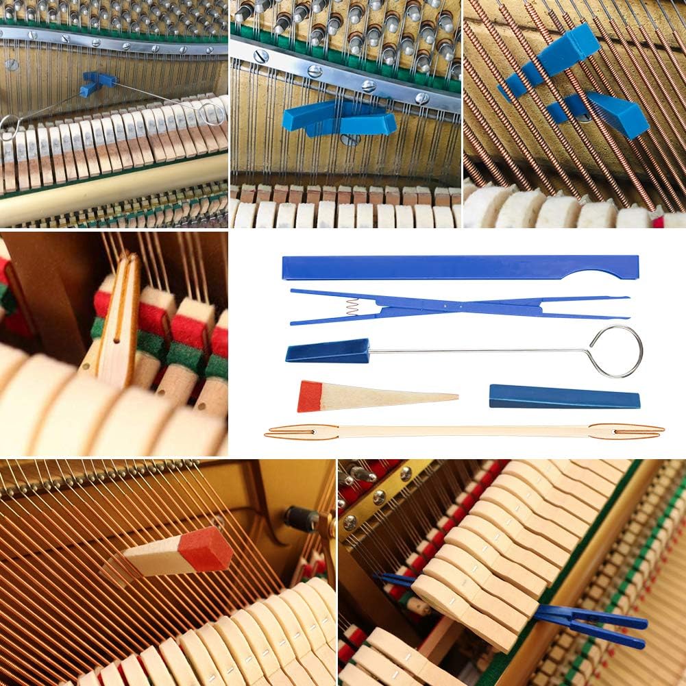 Maintain your piano's perfect sound with this professional 16-piece tuning & repair tool kit.
