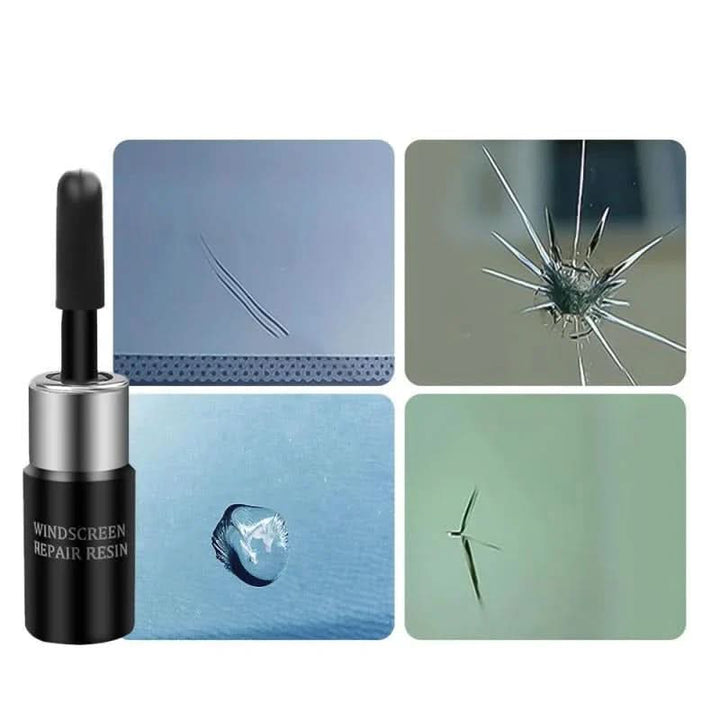 Precision injector tool from professional auto glass repair kit for effective windshield crack and chip fixes.