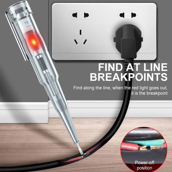 Professional electrical voltage tester pen for DIY, safety, and home improvement tasks