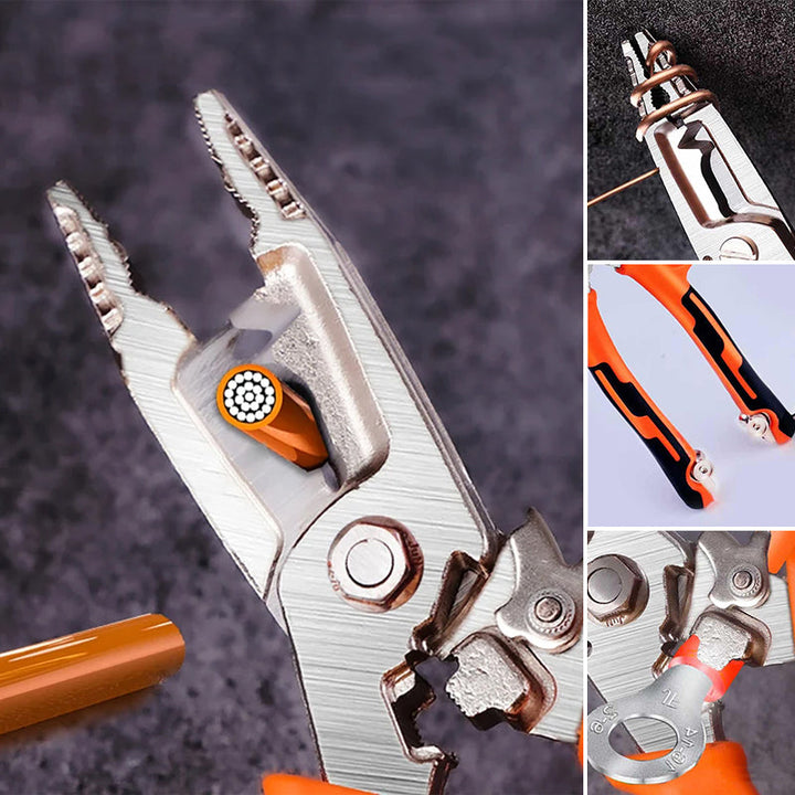 Ergonomic wire stripper & cutter, vital hand tool for efficient electrical wiring and maintenance