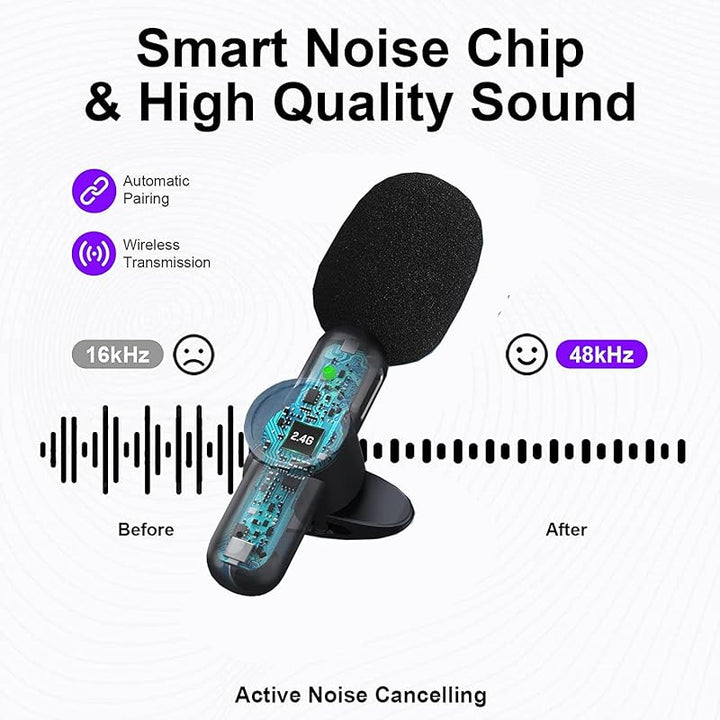 Durable wireless lavalier microphone with universal compatibility for professional audio recording.