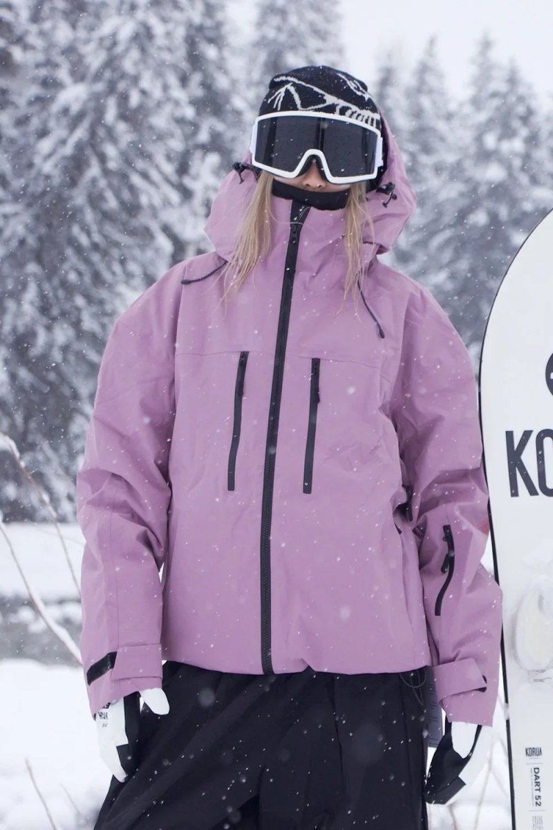 Unisex cold weather windproof ski & snowboard jacket, providing warmth and protection on slopes.