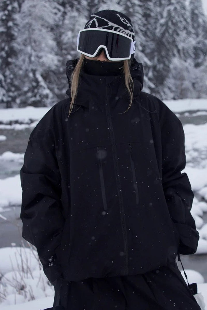 Agile pink unisex snowboard & ski shell jacket, offering windproof protection for outdoor adventures.