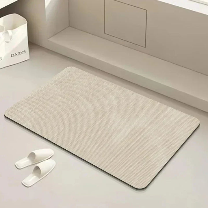 High-performance quick dry diatomite bath mat, featuring anti-slip safety, superior absorbency, and modern design.