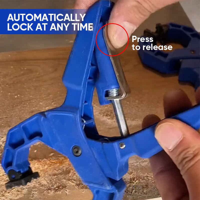 Quick Release Hand Tool Clamp for woodworking projects, secure grip