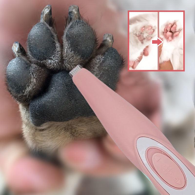 Cordless cat trimmer with LED battery indicator, ideal for at-home pet grooming