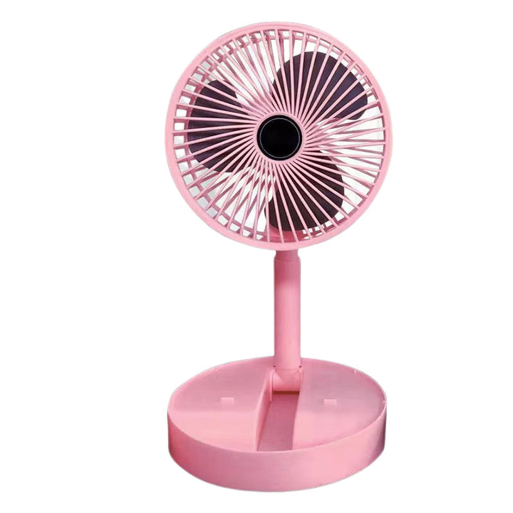 Summer fan, extended, cooling a living room, blending with modern decor.